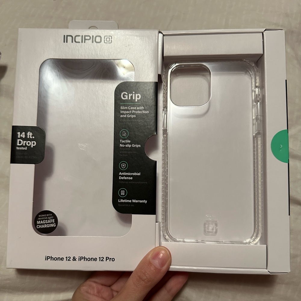 Incipio Grip Case for iPhone 12/12 Pro in Clear